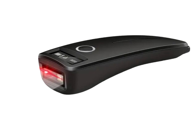 Міні-сканер штрих-кодів POS-W7 бездротовий з OLED дисплеєм та AI голосом