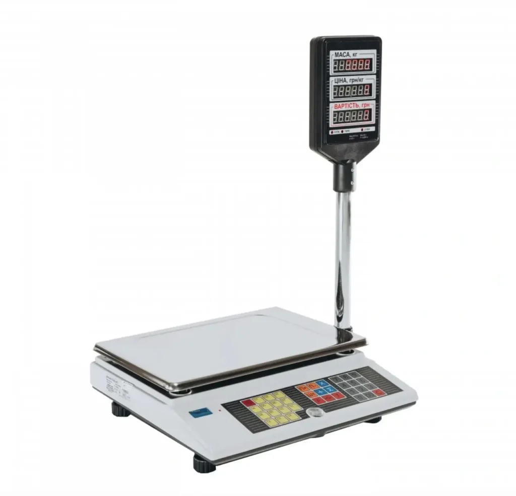 Ваги торговельні ВТА-60/15-5D зі стійкою покупця (Промприлад)